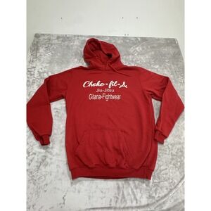 Gitana Fightwear Hoodie Men's Size XL Red Pullover "Choke Fil A"‎ Jiu Jitsu EUC